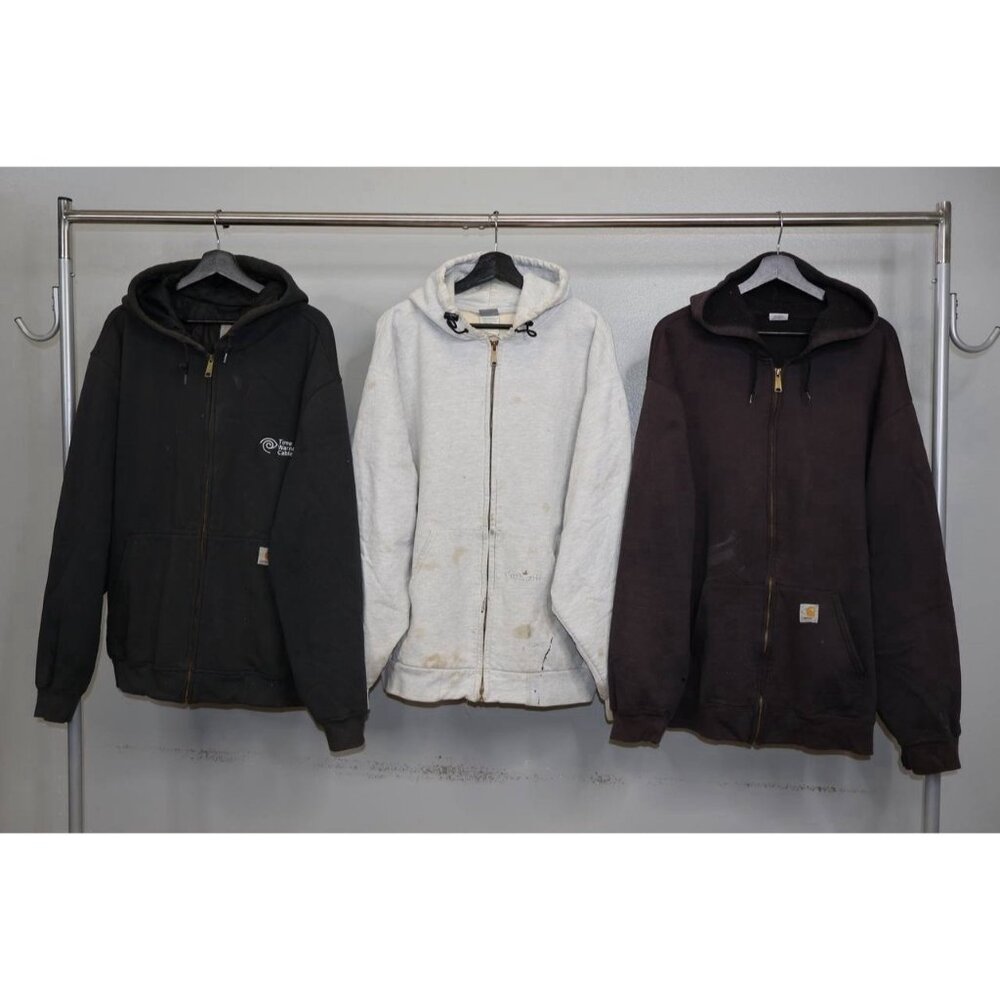 Vintage Carhartt Hoodie Sweatshirt Lot Of 3 Sz 2XL Work Original Workwear RARE